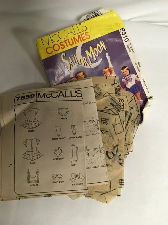 McCall’s Costumes P310 7859 Sewing Pattern Sailor Moon Children’s Girl‘s Costume - Picture 3 of 3